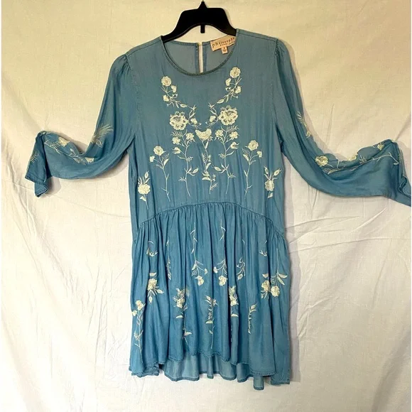 by: PHILOSOPHY long sleeve denim dress